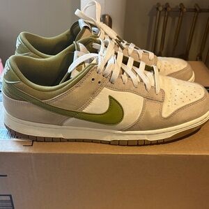 Nike Olive and Cream Sneakers
